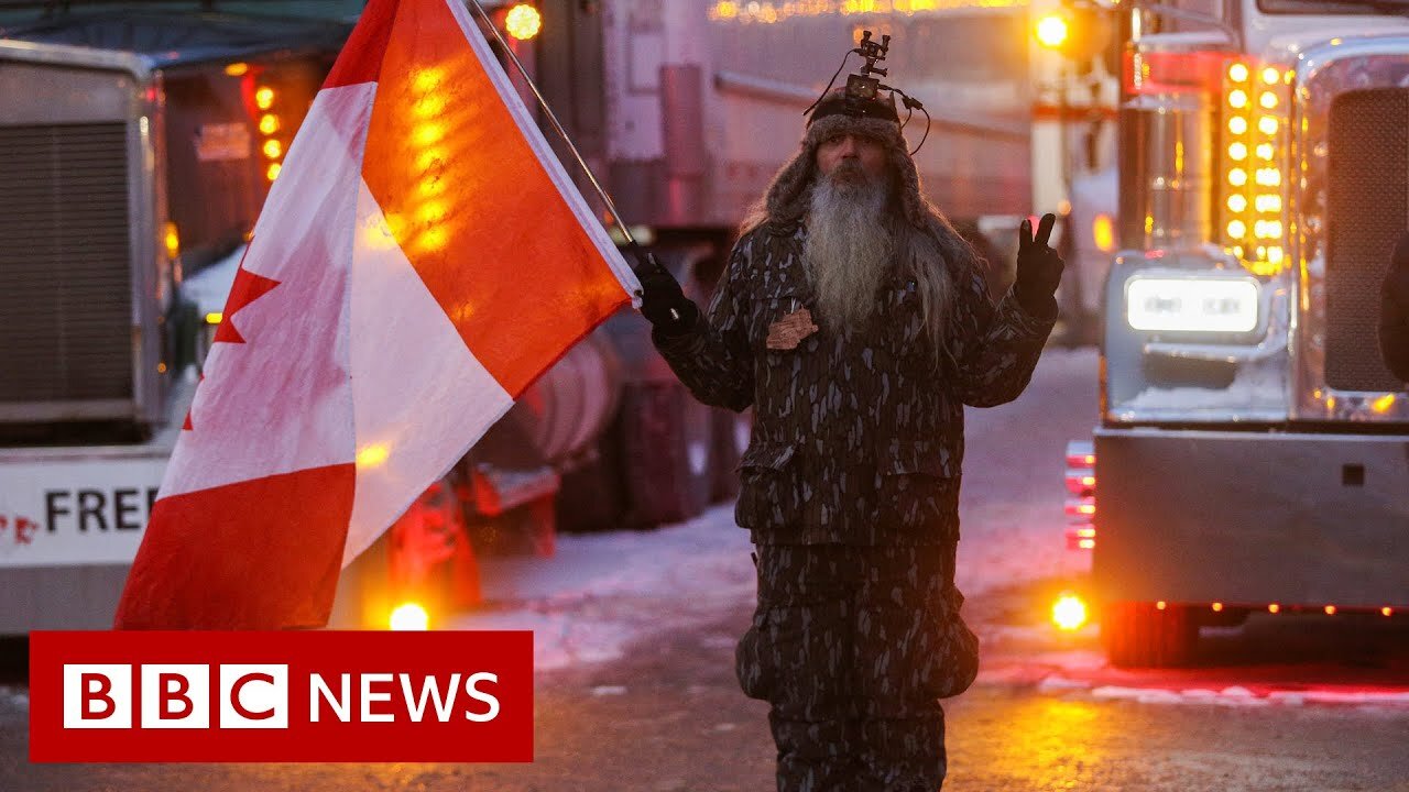 Canada trucker protests prompt state of emergency - BBC News