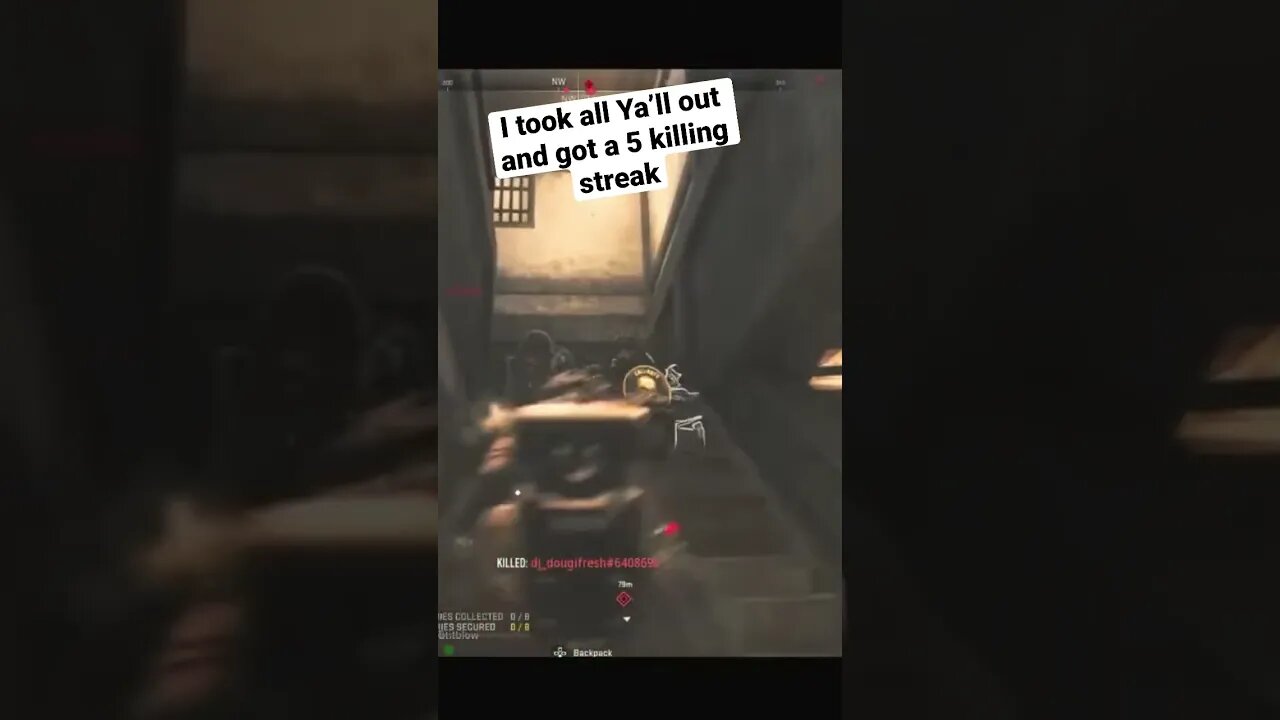 I took all Ya’ll out and got a killing 5 streak #resurgence #warzone2 #codclips #shorts