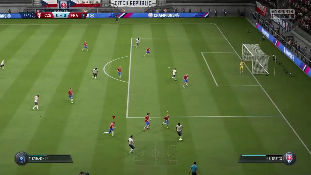 Czech Republic 2031-2032 Euro Qualifier Group Play Match 10 VS France (4-3-2)