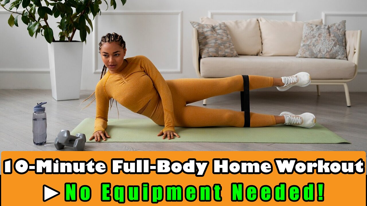 10 Minute Full Body Home Workout - No Equipment Needed!