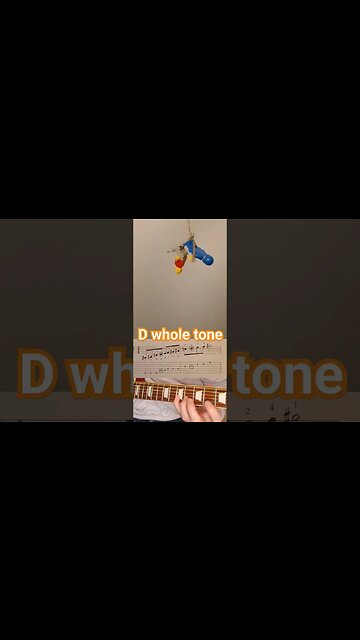 guitar scale of the day: d whole tone