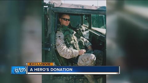 MPD officer, veteran honored as hero, donates prize to USO