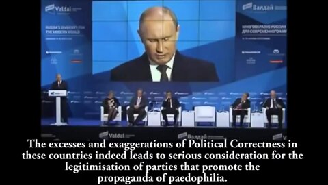 Putin Talks about the Corruption and Child Trafficking done by Western Governments