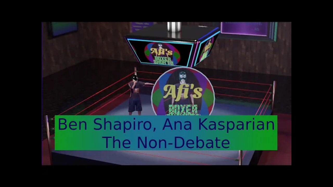 Ben Shapiro and Ana Kasparian's Mock Debate. Let's Spice Things Up. Smell Those - Afi's Boxer Shorts