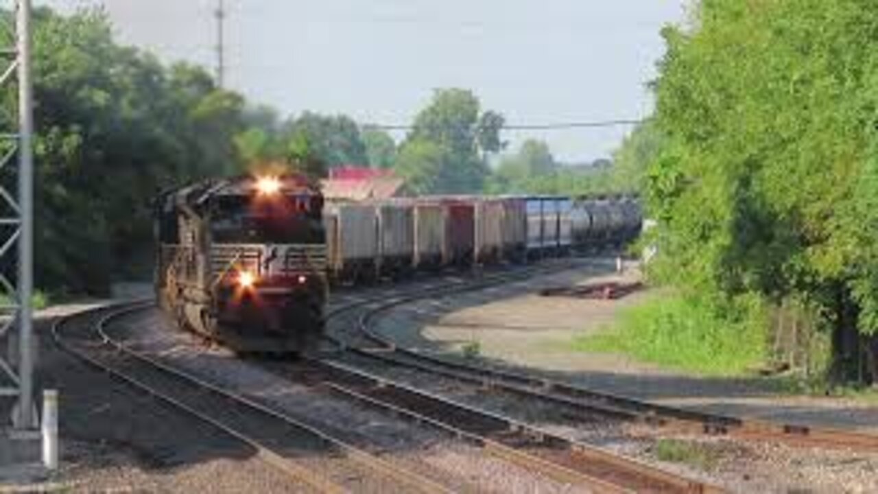 Norfolk Southern 171 Manifest Mixed Freight Train with DPU from Marion, Ohio August 22, 2021