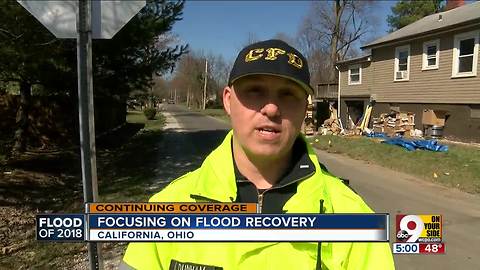 Cincinnati first responders offer help in flood-ravaged neighborhoods