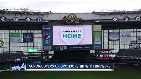 Aurora steps up sponsorship with Brewers