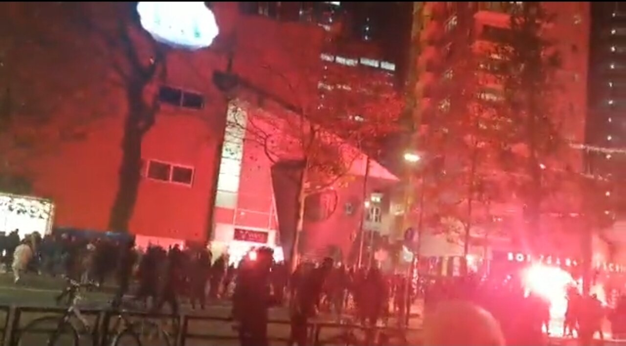 Chaos in Netherlands At A Protest Against New COVID Measures