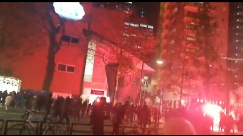 Chaos in Netherlands At A Protest Against New COVID Measures