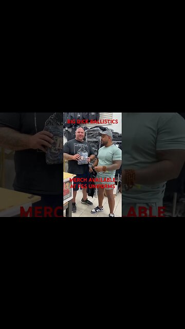 BIG DICK BALLISTICS merch available now at P&S Uniforms, Ozone Park, Queens