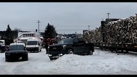 Remember That Time A Pick Up Truck Got SMACKED By The Train? #trainvideo #trains | Jason Asselin