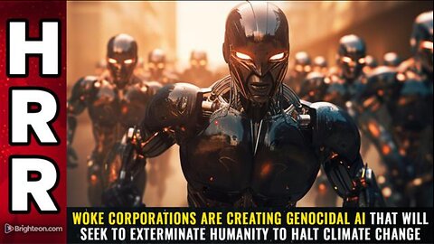 WOKE CORPORATIONS ARE CREATING GENOCIDAL AI...HRR (1 Dec 23)