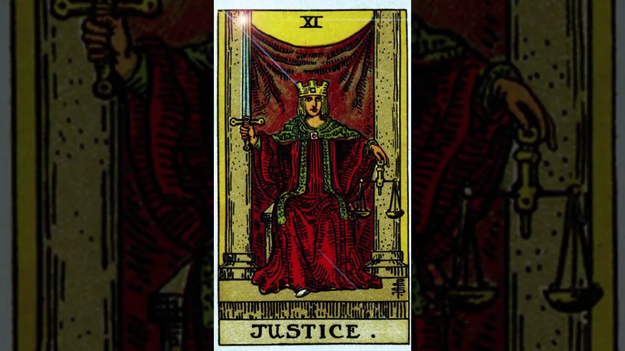 TAROT- The JUSTICE Card! ~ What is in the cards? #shorts #tarot