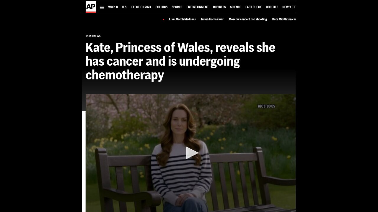 Kate Middleton, Princess of Wales, reveals she has cancer