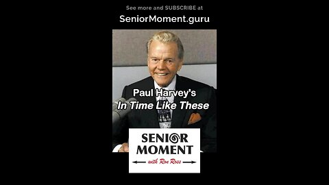 Paul Harvey: In Times Like These