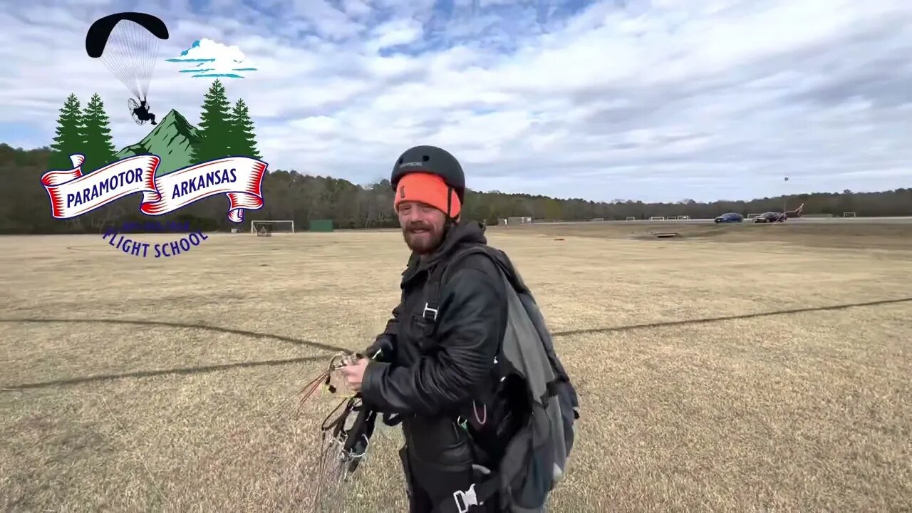 Walk backwards into the wind #paramotor #College #training