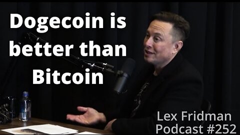 Elon Musk talks about dogecoin, bitcoin and cryptocurrency