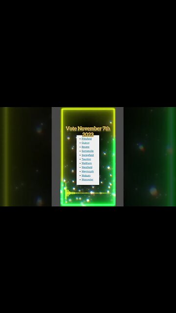 Massachusetts Mayors Races - VOTE NOVEMBER 7th!