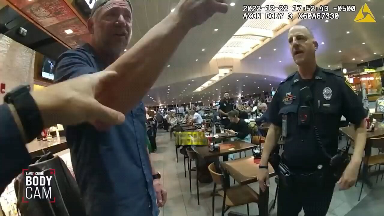 Drunk Man Loses His Mind When Cops Cut Him Off at Airport Bar