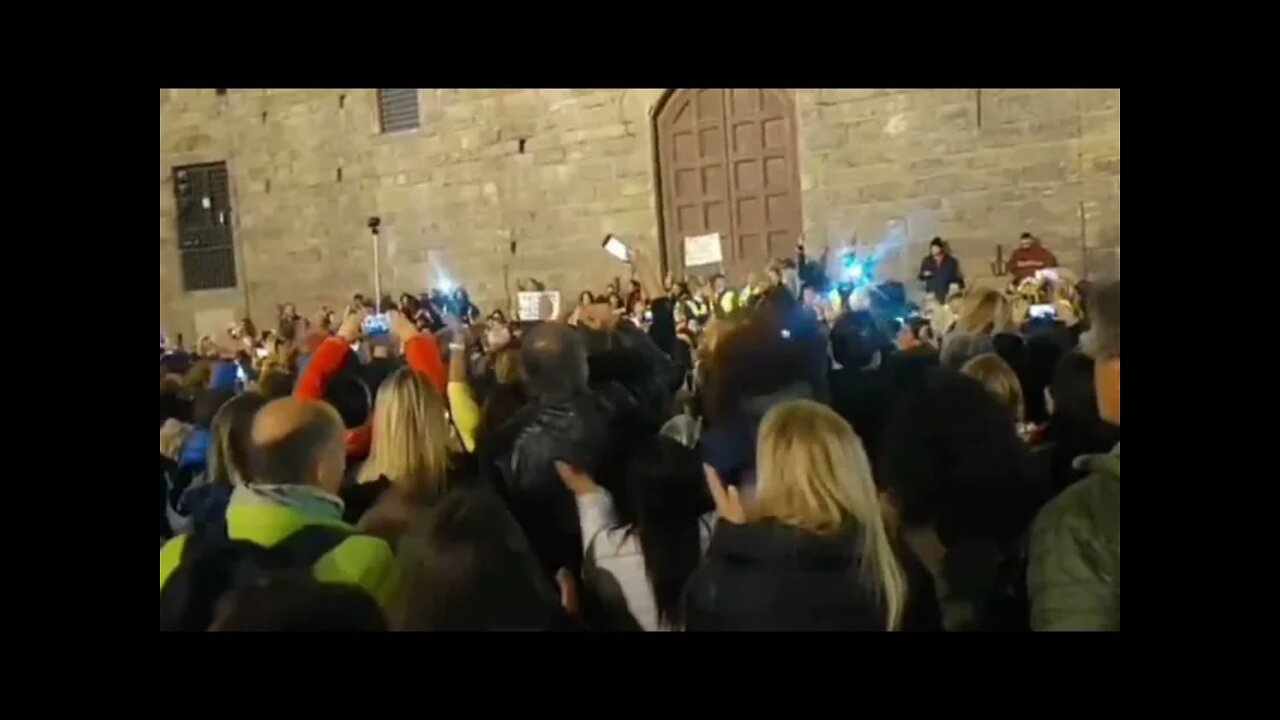 Italy - Trieste Protests Growing Daily And Going On Into The Night