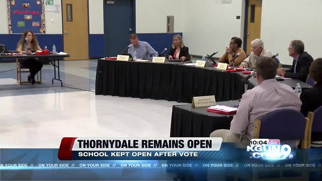 Thornydale Elementary to remain open after split vote