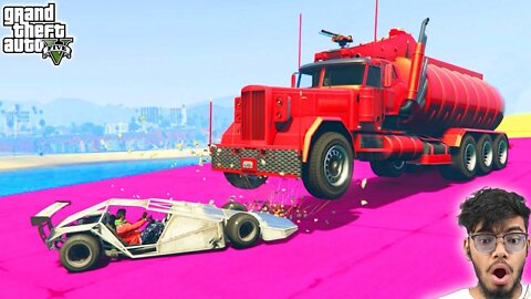 Cars vs Cars 99.9998% People Break Their Keyboard After This Challenge in GTA 5!