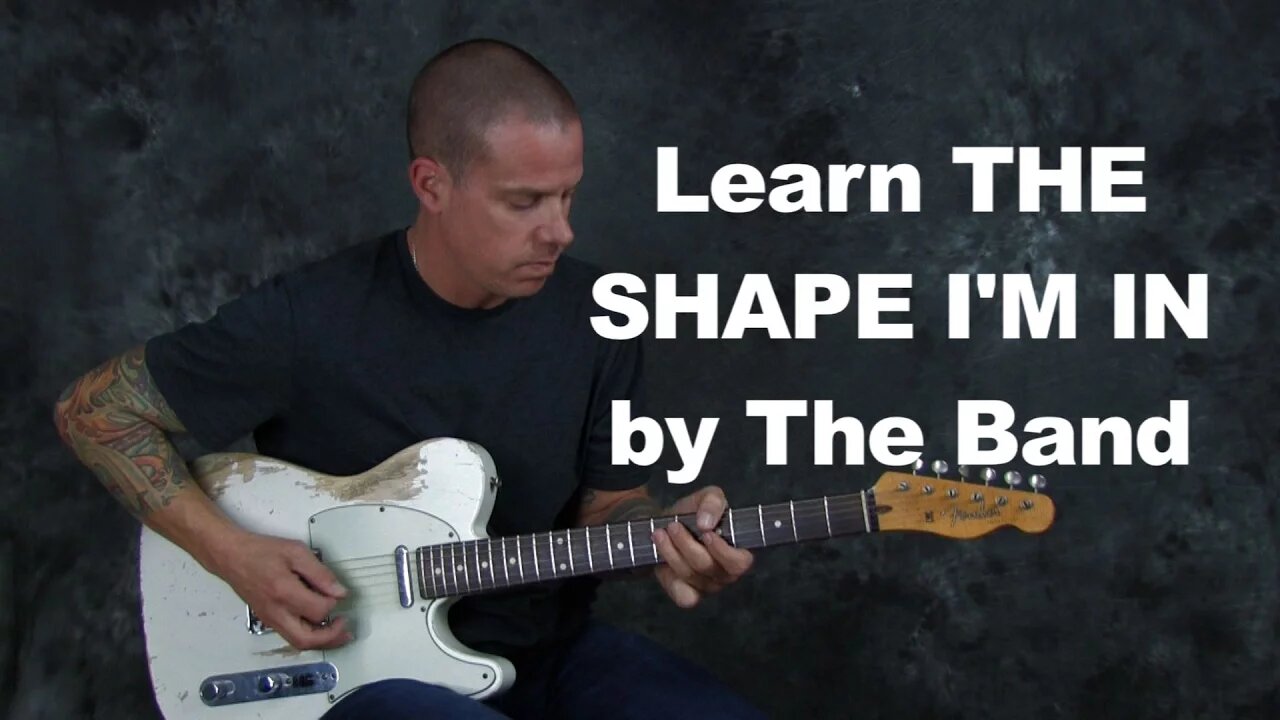 Learn The Shape Im In by The Band guitar song lesson classic rock easy and fun