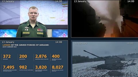 13.01.23 ⚡️ Russian Defence Ministry report on the progress of the deNAZIfication of Ukraine