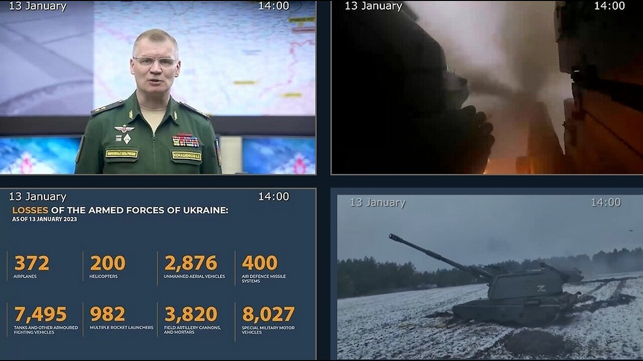 13.01.23 ⚡️ Russian Defence Ministry report on the progress of the deNAZIfication of Ukraine