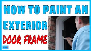 How to paint an exterior door frame. How to paint a door frame.