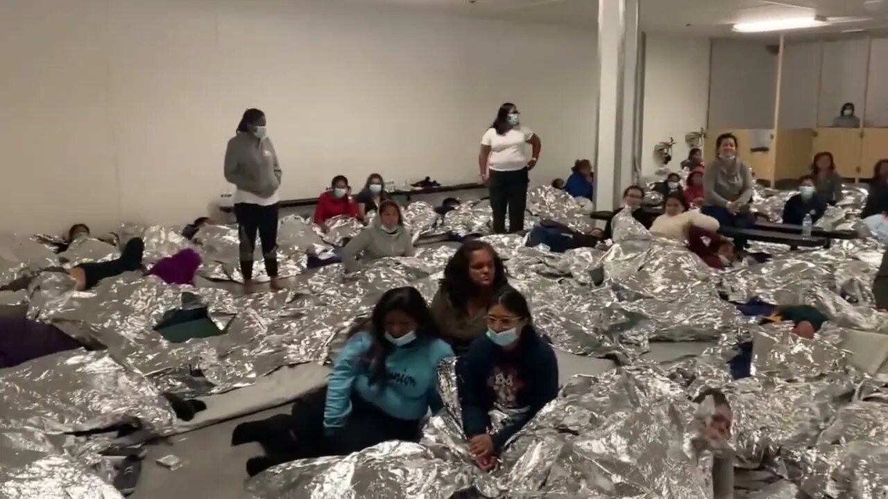 RepTony Gonzales shows extreme overcrowding at the Border Patrol CP Center in El Paso