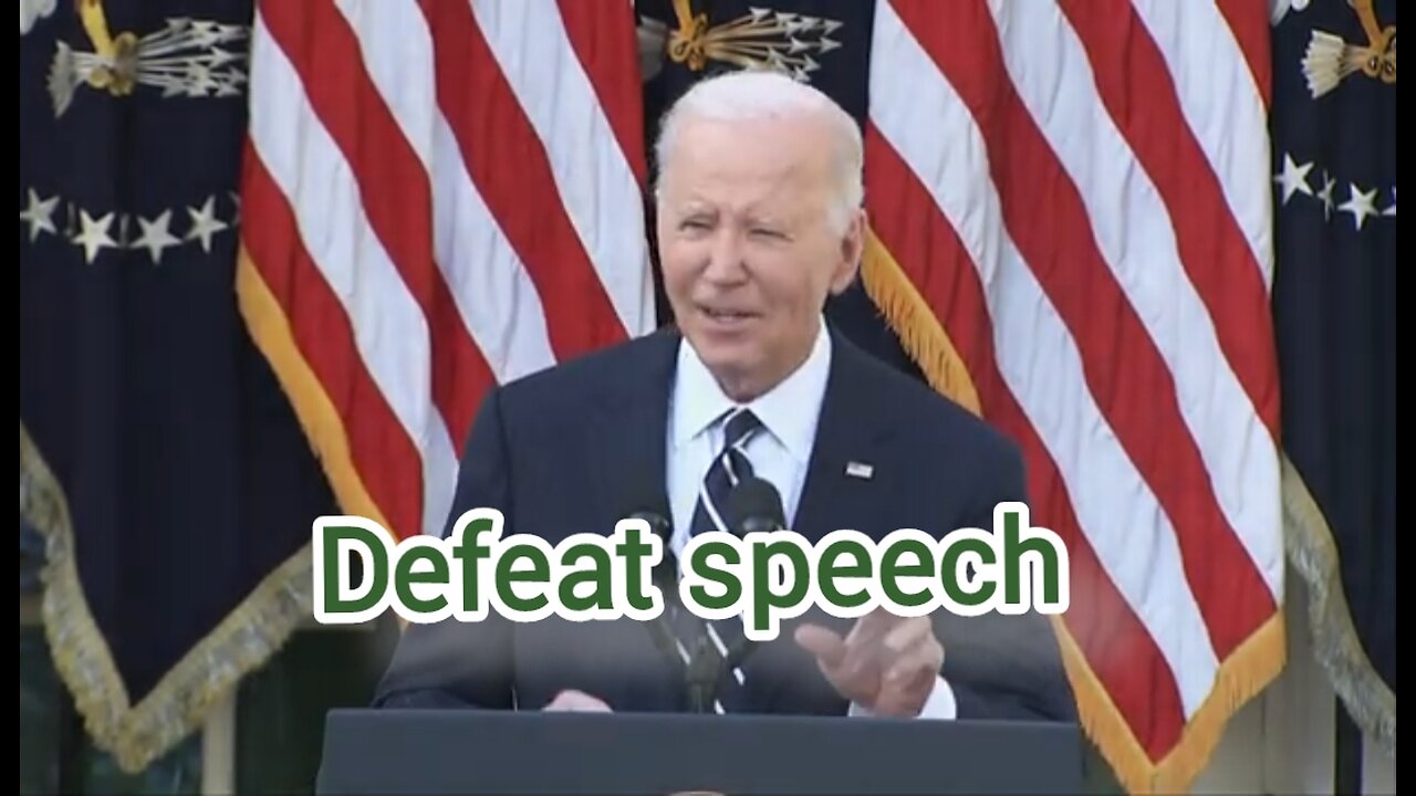 Defeat speech, Biden addresses the nation after Trump's election victory