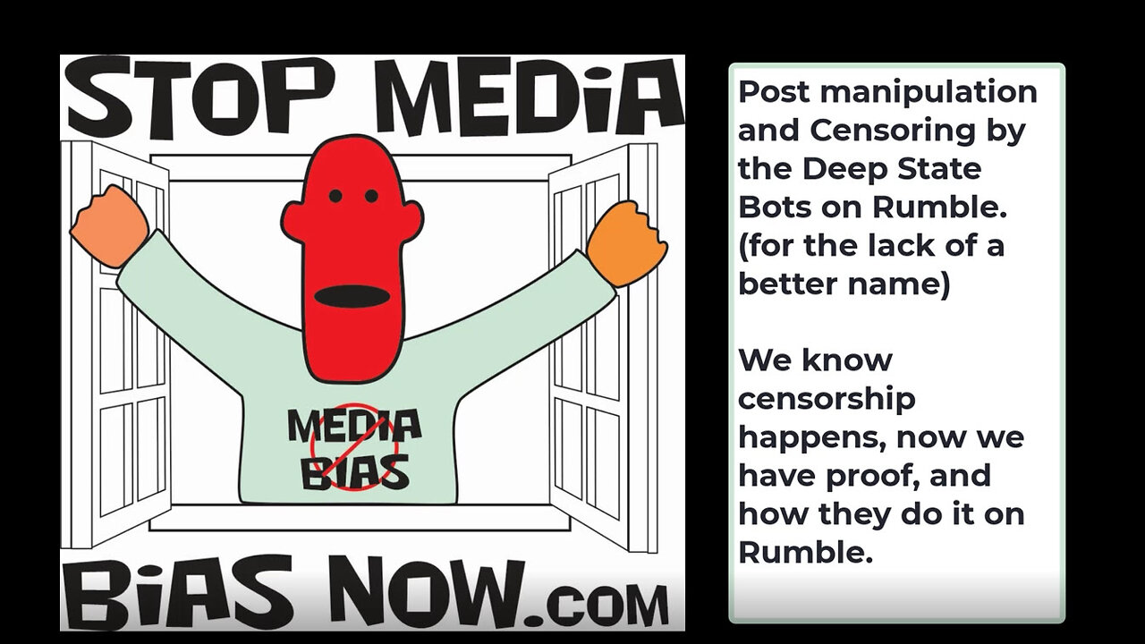Message/Post Censoring on Rumble - How it is done, with proof