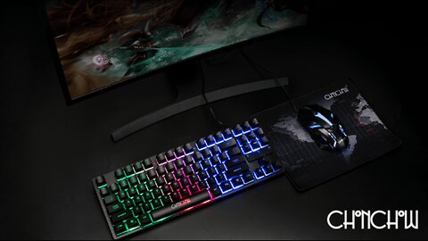 CHONCHOW 87-Key RGB Backlit Compact Gaming Keyboard