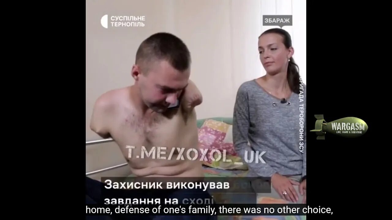 Ukrainian soldier explains how he lost both arms