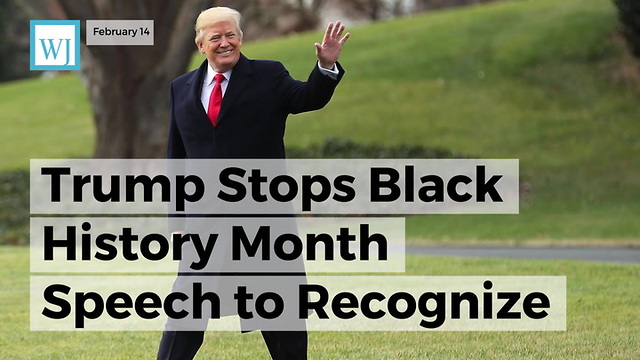 Trump Stops Black History Month Speech To Recognize A Very Special Person In Front Row