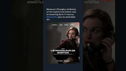 L'Étrangleur de Boston, un film inspiré d'une histoire vraie, dès le 17 mars sur #DisneyPlus