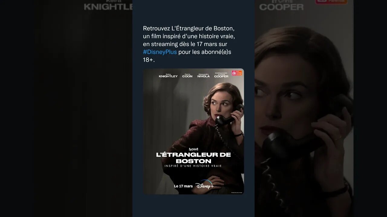 L'Étrangleur de Boston, un film inspiré d'une histoire vraie, dès le 17 mars sur #DisneyPlus