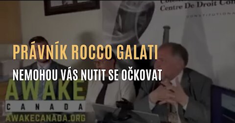 Právník Rocco Galati – Nemohou vás nutit se očkovat
