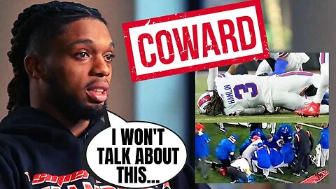 Damar Hamlin Gives COWARDLY Response In Interview, REFUSES To Talk About Why His Heart Stopped!