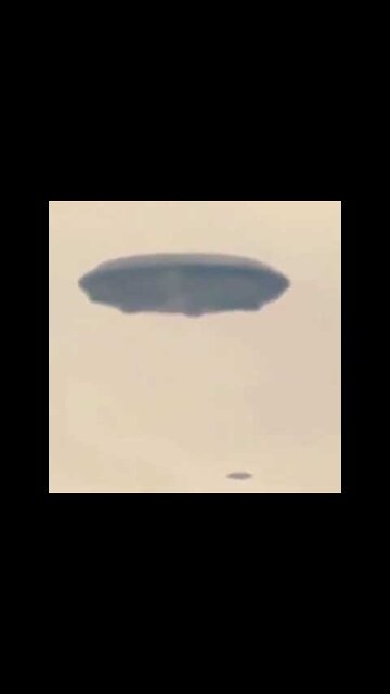 Huge UFO. The alien mother ship.