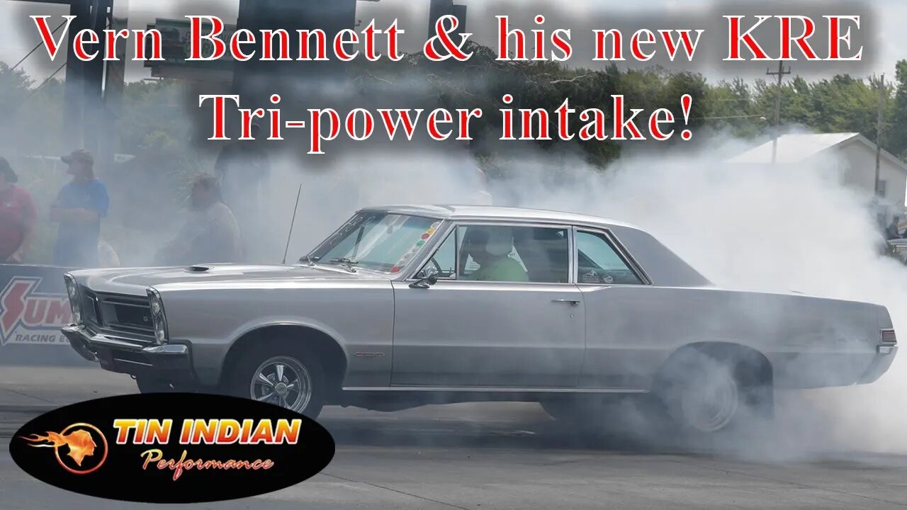 1965 GTO runs 12.812 at 103 mph at Norwalk 2023 with a KRE Trade Wind Pontiac Tri-power intake