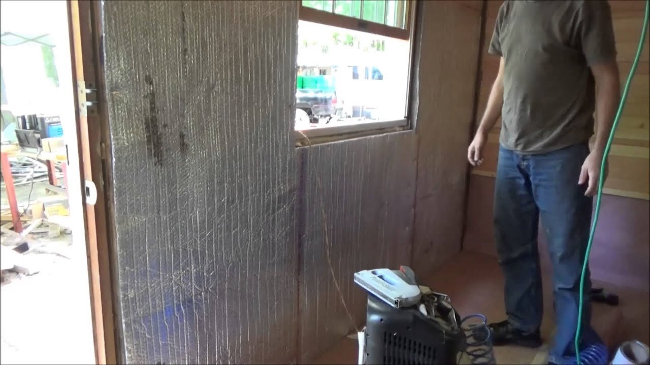 Started Paneling Second Wall Of My Tiny House Living Room S18