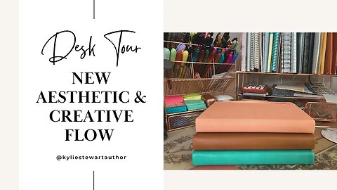 Desk Tour -New Aesthetic and Creative Flow #audiobooks #author #authorlife #authortube #writerlife