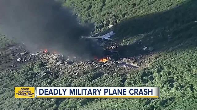 At least 16 killed in military plane crash in Mississippi