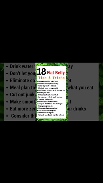 How to lose flat tummy | Best tips and tricks for losing belly fat | Flat stomach Tips #Shorts