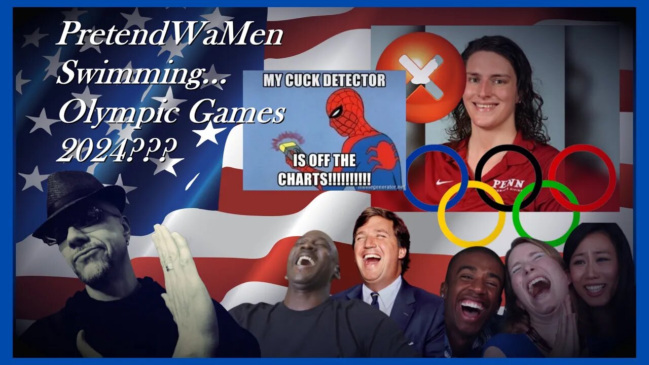 WN...FAKE WaMeN SWIMMER EYES 2024 OLYMPICS???