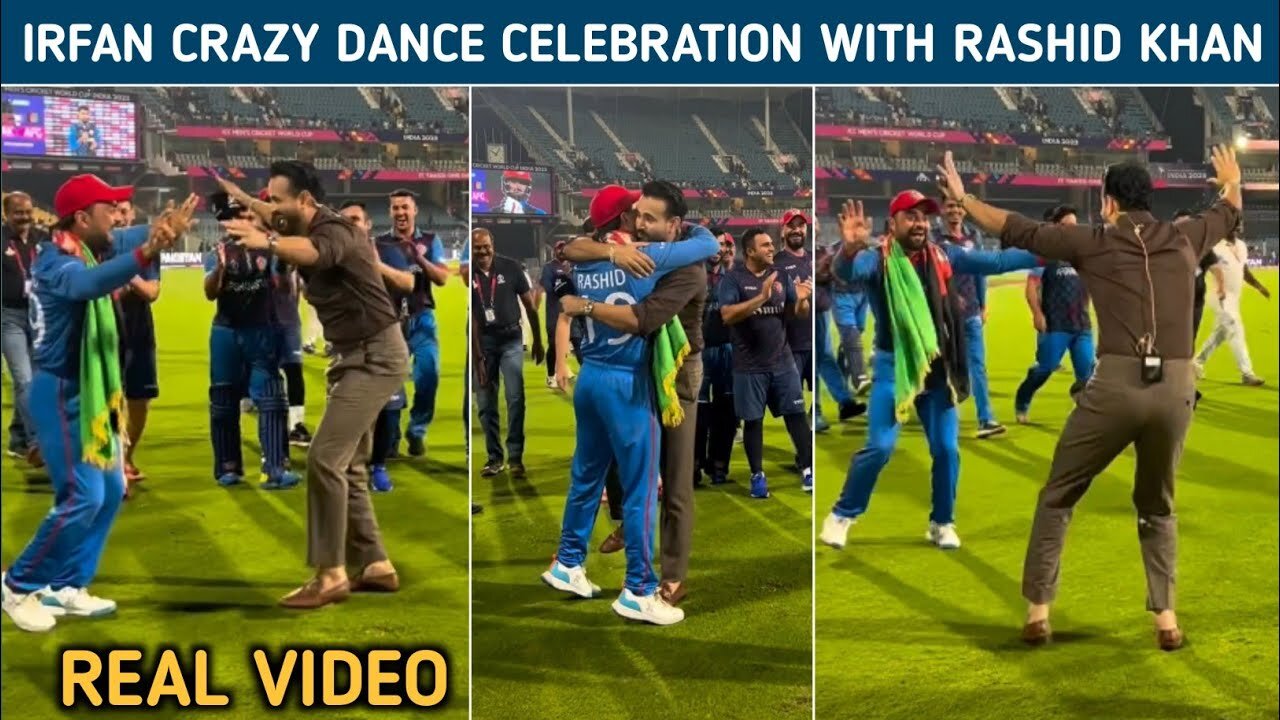 Irfan Pathan's Amzing Dance Celebration With RAshid khan After Pak lost the match