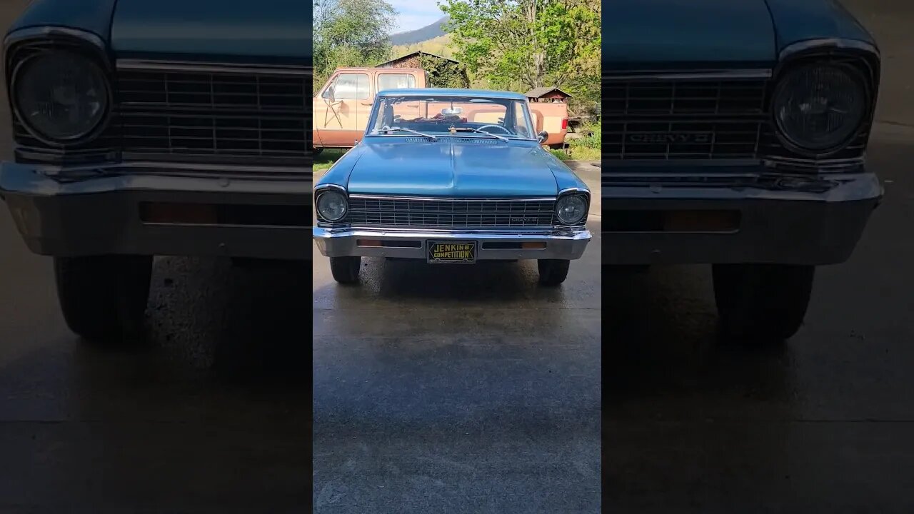 Little Sunday Mornin Cleanup for the Nova and Dually 😎 #cargoes #oldcars #chevy #chevylife #nova#c30