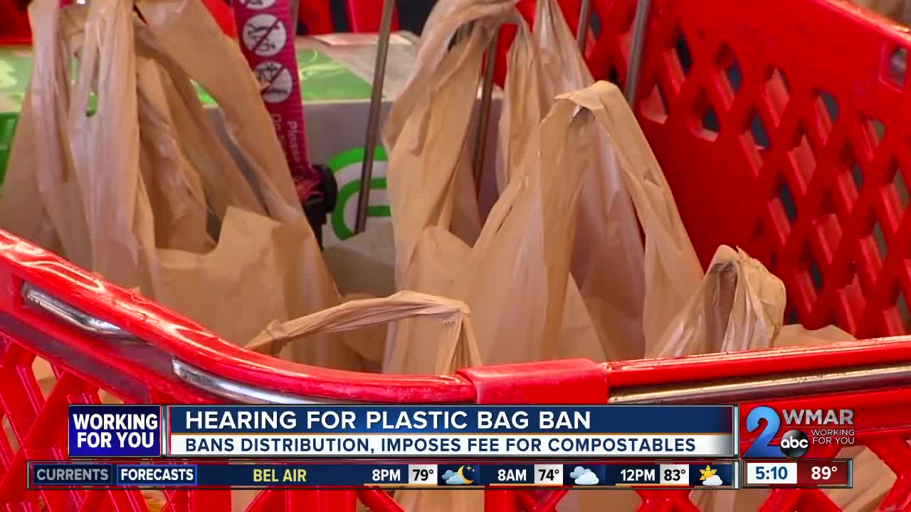 Hearing held for plastic bag ban in Baltimore